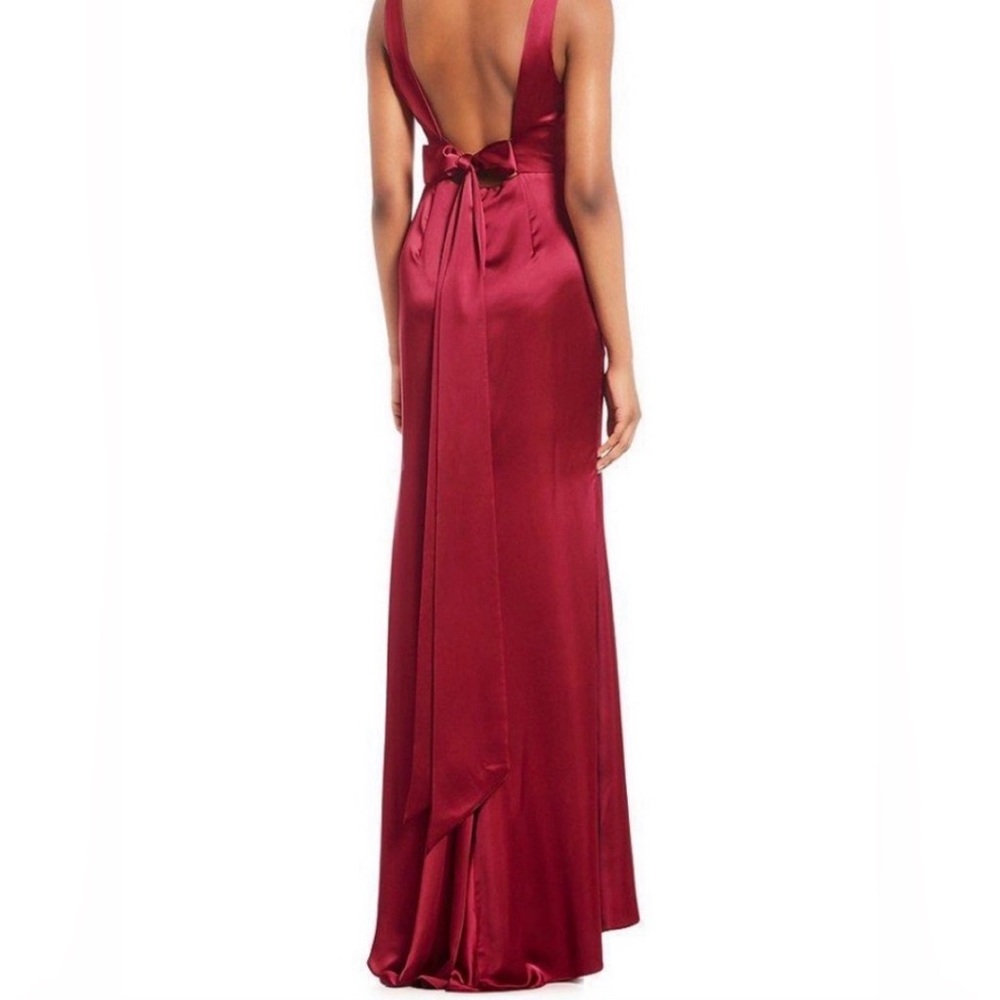 NWT Adrianna Papell dark red sleeveless dress